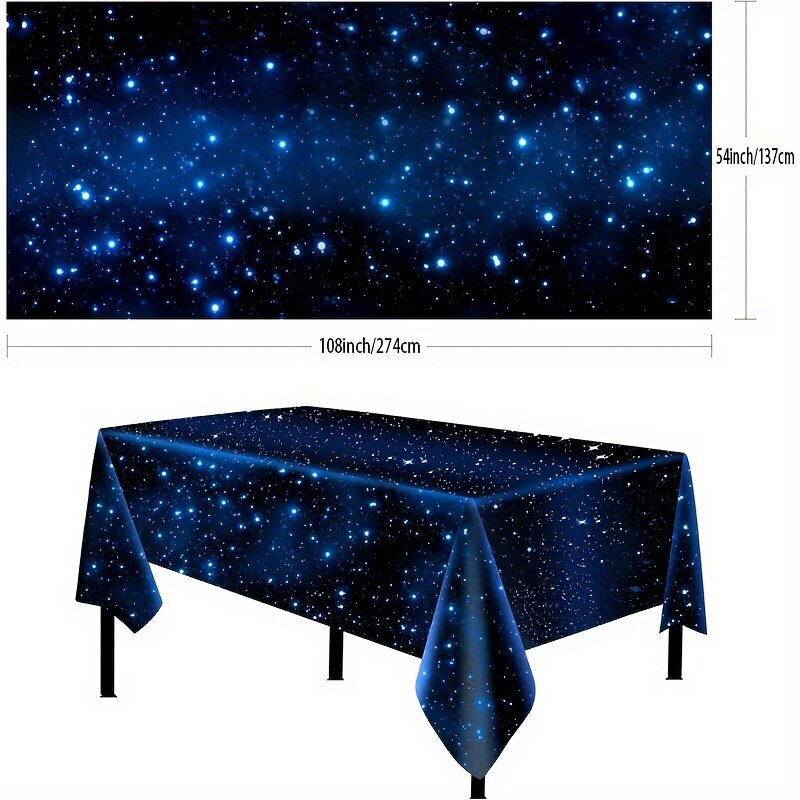 '1/3/6 tk Space laudlina Starry Night lauakaunistused Plastikust Galaxy laudlina Space Stari lauakaunistused Galaxy teemalised sünnipäevapeotarbed' цена и информация | Peokaunistused | kaup24.ee