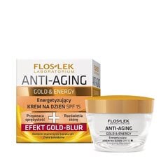 Tugevdav päevakreem küpsele nahale Floslek Anti-Aging Gold & Energy 40+ SPF 15 50 ml hind ja info | Näokreemid | kaup24.ee