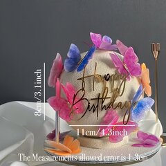 '1 tk Happy Birthday Cake Topper.' hind ja info | Peokaunistused | kaup24.ee