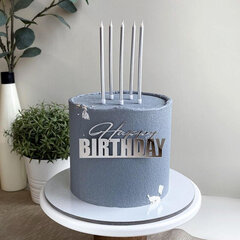 '1 tk Happy Birthday Cake Topper.' hind ja info | Peokaunistused | kaup24.ee