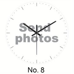 '1 шт. персонализированные настенные часы с фотографией' цена и информация | Праздничные декорации | kaup24.ee