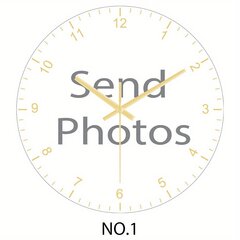 '1 шт. персонализированные настенные часы с фотографией' цена и информация | Праздничные декорации | kaup24.ee