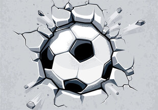 Детские фотообои - Футбольный мяч цена и информация | Детские фотообои | kaup24.ee