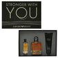 Komplekt Giorgio Armani Emporio Stronger With You meestele: EDT 100 ml + dušigeel 75 ml + EDT 15 ml hind ja info | Meeste parfüümid | kaup24.ee