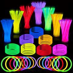 '20 tk Glow Sticks käevõrud Glow In The Dark Sticks Easter Halloween peotarbed (juhuslikud värvid)' hind ja info | Peokaunistused | kaup24.ee