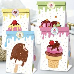 '14 шт., летние пакеты для мороженого с 2 наклейками ' цена и информация | Праздничные декорации | kaup24.ee