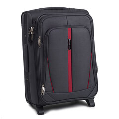 Маленький чемодан Wings Buzzard S, темно-серый, 2 колесика цена и информация | Чемоданы, дорожные сумки | kaup24.ee