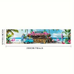 '1 tk Surf Up! Troopiline rannabaari aia bänner Hawaii bänner atmosfääri kaunistamise bänner – retro leivaauto flamingo suvepeo kaunistus' hind ja info | Peokaunistused | kaup24.ee
