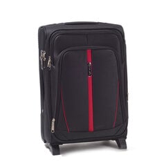 Маленький чемодан Wings Buzzard S, черный, 2 колесика цена и информация | Чемоданы, дорожные сумки | kaup24.ee
