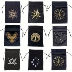 '1 tk Paks Velvet Tarot Oracle kaardi nöör hoiukott Ennustamismäng Energiakivi ja muud väikesed esemed Hoiukott Kingikott Käekott Lihavõttepühade kingitus' hind ja info | Peokaunistused | kaup24.ee