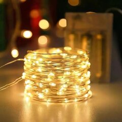 '50/100 LED-jõuluvanikuga nöörivalgusti, mis töötab vasktraadiga LED-vanikulamp Haldjavalgustid Jõuluhaldjavalgusti jõulupuupeo kodukaunistamiseks (ilma patareita) lihavõttepühade kingitus' hind ja info | Peokaunistused | kaup24.ee