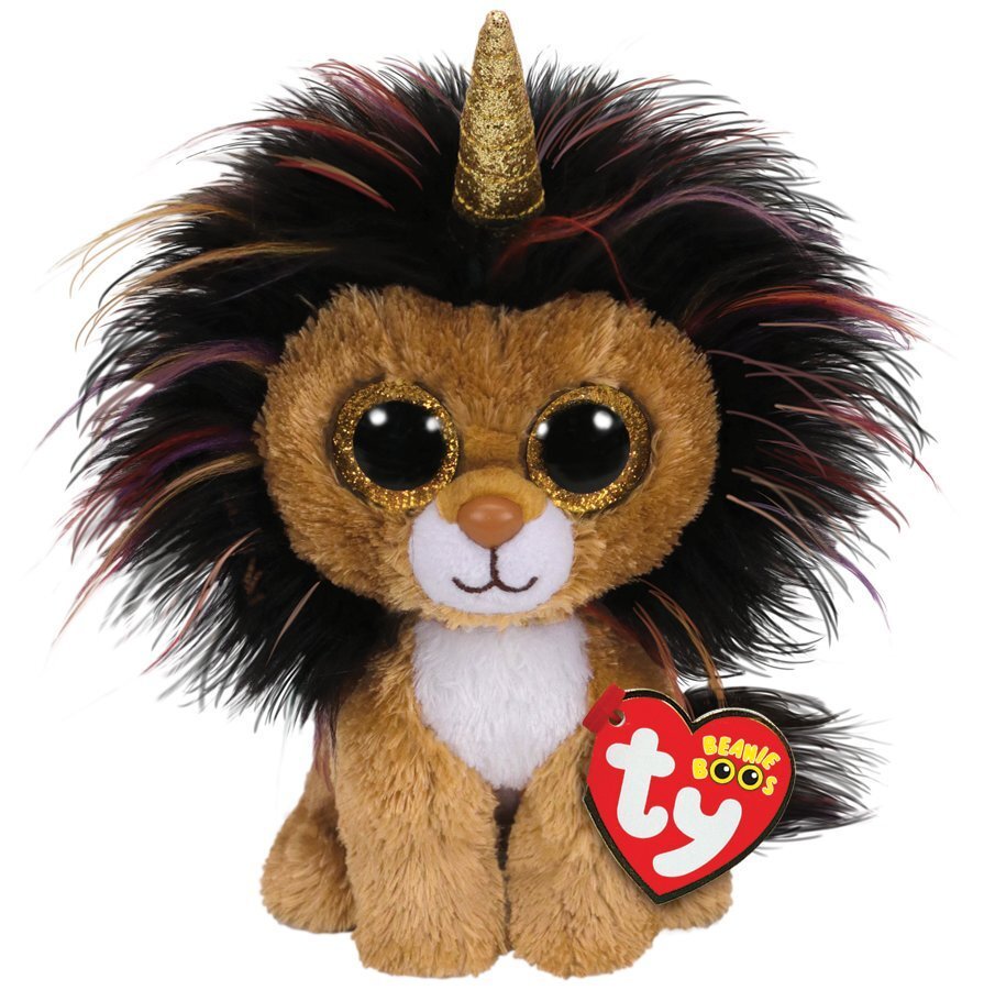 Plüüsist mänguasi TY RAMSEY - ükssarvik lõvi, 15 cm цена и информация | Pehmed mänguasjad | kaup24.ee