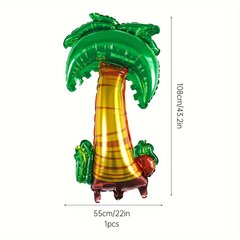 '1tk kookosfooliumist õhupallid sünnipäevapeoks Hawaiil, palmilehtedest alumiiniumist õhupallid avamistseremooniaks, kookospalmipuu sünnipäevapeoks ja suvine rannakaunistuse kingitus.' hind ja info | Peokaunistused | kaup24.ee