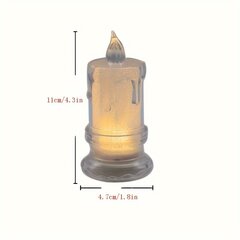 '1 tk/2 tk LED-pulgata küünlad LED-mullsambaküünal koos patareiga sõbrapäeva pulma-sünnipäevapeo magamistoa kaunistus' hind ja info | Peokaunistused | kaup24.ee