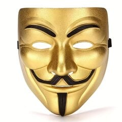 'Halloweeni peo mask V-sõna mask Filmiteema Häkkerimask Meeste Tänavatantsu mask Kogu näo kaunistus' hind ja info | Peokaunistused | kaup24.ee