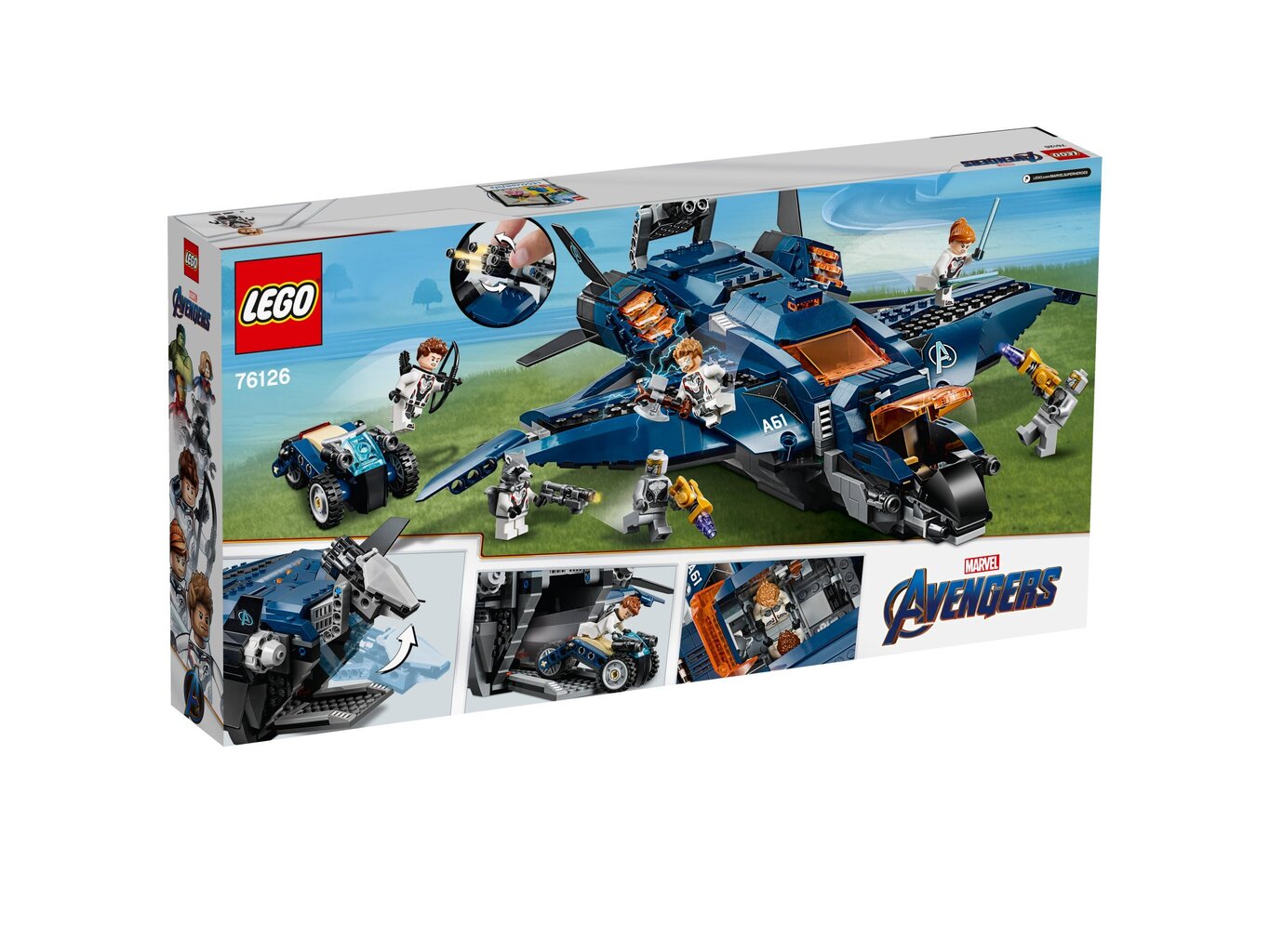 76126 LEGO® Super Heroes Avengersi võimas reaktiivlennuk Quinjet hind ja info | Klotsid ja konstruktorid | kaup24.ee