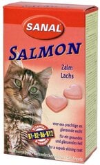 Kasside toidulisand lõhe tablettidega SANAL Salmon, 85 tabletti hind ja info | Vitamiinid, toidulisandid ja parasiitide vastased tooted | kaup24.ee