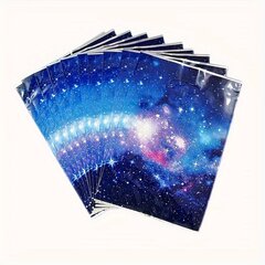 '10 tk Galaxy Party Favor kotid Kaasaskantavad kommikotid sünnipäevapeoks Galaxy peotarbed Kosmosepeo soodustuskotid Tähised plastikust käepidemetega kinkekotid sünnipäevapeoks (Lilla Galaxy)' hind ja info | Peokaunistused | kaup24.ee