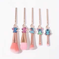 '{Authorized} 5tk/komplekt Disney Stitch Anime Cosmetics Pintslid Kulmude huuleplekk lahtine puuder Cartoon Angel Scrump meigipintslikomplekt Beauty Tool Kingitus' hind ja info | Peokaunistused | kaup24.ee