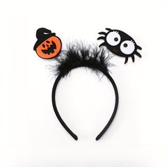 '1tk Pumpkin Ghost Halloween Feather Hair Bow Hot Party Head Bow puhkusekingitus Juukseaksessuaarid' hind ja info | Karnevali kostüümid | kaup24.ee