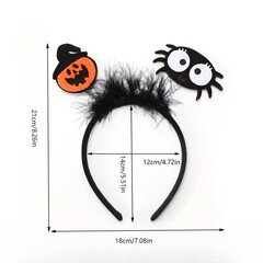 '1tk Pumpkin Ghost Halloween Feather Hair Bow Hot Party Head Bow puhkusekingitus Juukseaksessuaarid' hind ja info | Karnevali kostüümid | kaup24.ee