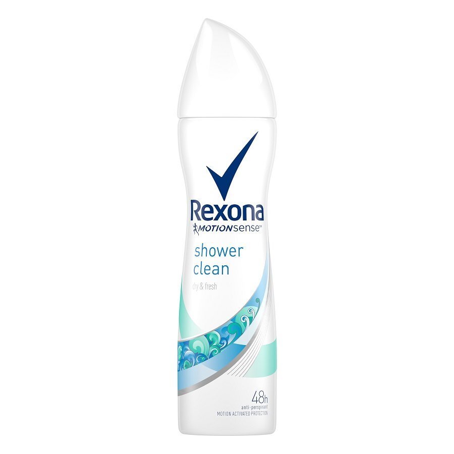 Pihustatav deodorant - antiperspirant Rexona Motion Sense Shower Clean naistele 150 ml hind ja info | Deodorandid | kaup24.ee