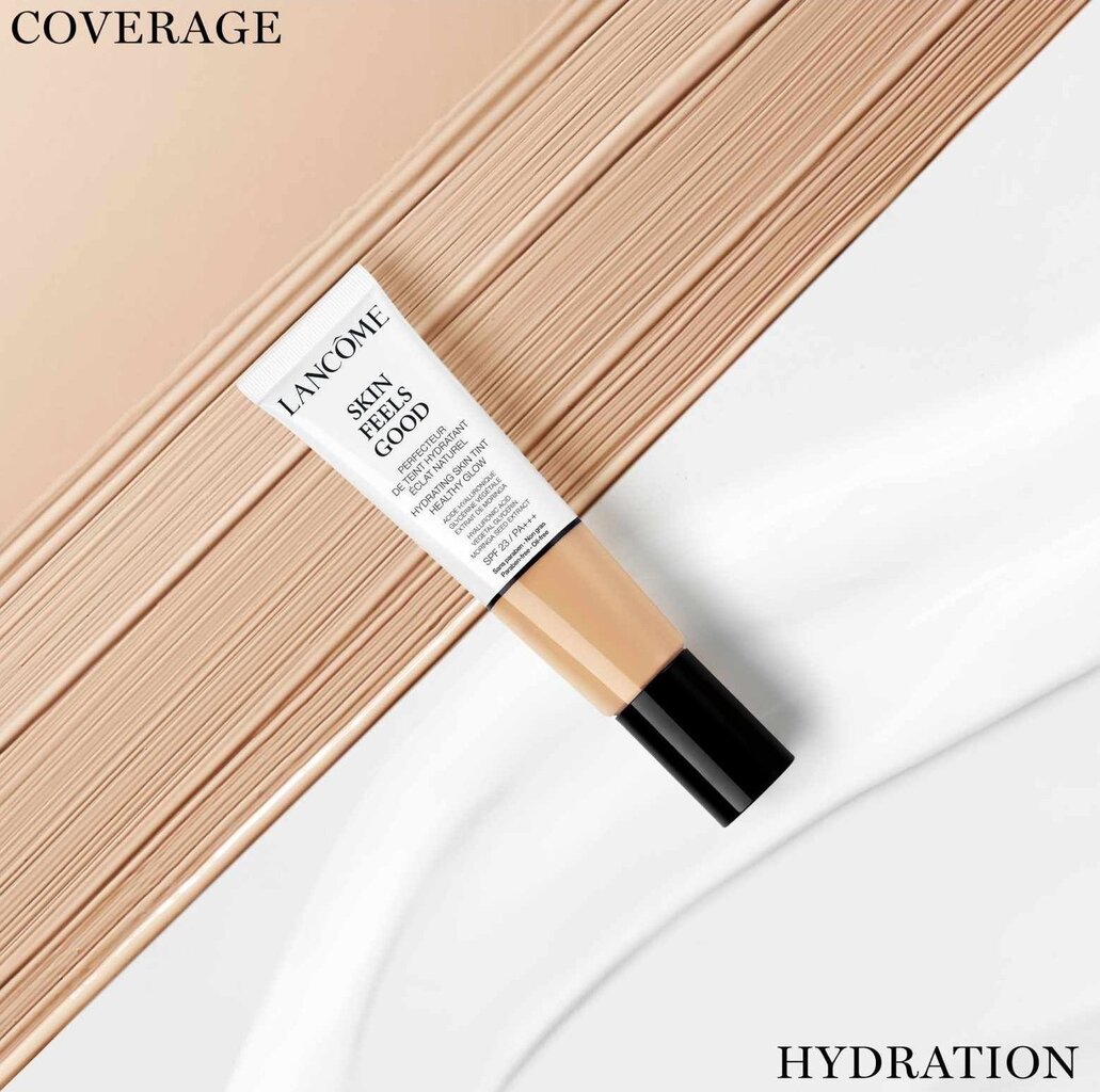 Niisutav meigi aluskreem Lancome Skin Feels Good Hydrating Skin Tint Healthy Glow 04C Golden Sand 32 ml hind ja info | Jumestuskreemid, puudrid | kaup24.ee