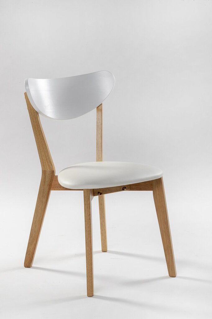 2-tooli komplekt Veneto, valge/pruun цена и информация | Söögilaua toolid, köögitoolid | kaup24.ee
