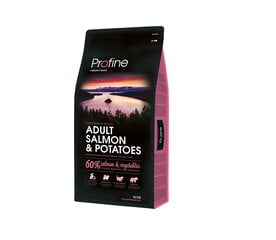 Profine Dog Adult Salmon & Potatoes kuivtoit koertele, 15 kg hind ja info | Kuivtoit koertele | kaup24.ee