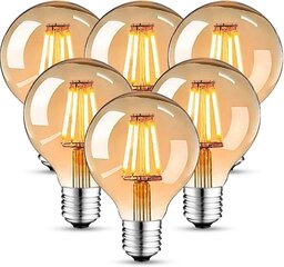 Hisaysy Edison Vintage LED-pirn, soe valge, E27, 4W, 2700K, 470 luumeni hind ja info | Lambipirnid, lambid | kaup24.ee