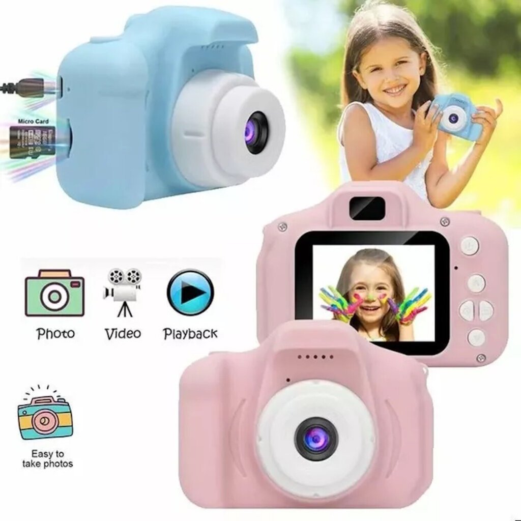 CP X2 Kids HD digitaalne foto- ja videokaamera, türkiissinine hind ja info | Fotoaparaadid | kaup24.ee