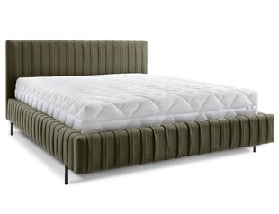 Кровать Eltap Plissa, 140x200 см, зеленая/черная цена и информация | Кровати | kaup24.ee