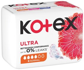 Hügieenisidemed Kotex Normal, 12 x 8 tk hind ja info | Tampoonid, hügieenisidemed, menstruaalanumad | kaup24.ee