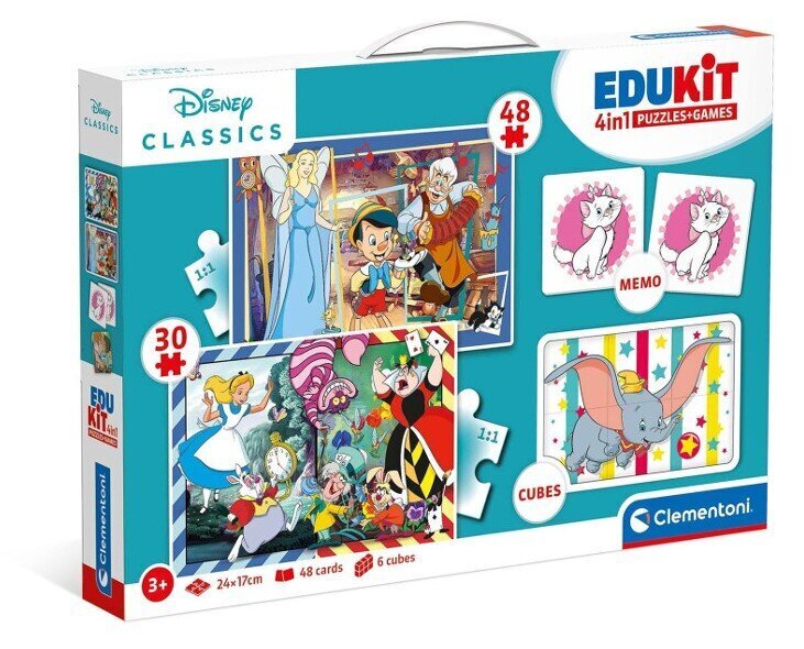 Mängukomplekt Clementoni Edukit 4in1 Disney Classic 18290 цена и информация | Arendavad mänguasjad | kaup24.ee