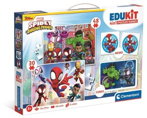 Набор игр Clementoni Edukit 4in1 Spideys, 18295 цена и информация | Развивающие игрушки | kaup24.ee