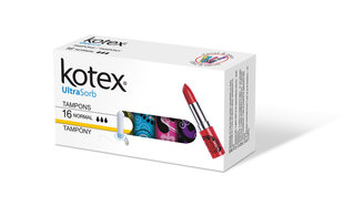 Тампоны Kotex Normal, 6x16 шт. цена и информация | Тампоны, гигиенические прокладки для критических дней, ежедневные прокладки | kaup24.ee