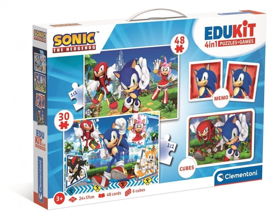 Mängukomplekt Clementoni Edukit 4in1 Sonic, 18318 hind ja info | Arendavad mänguasjad | kaup24.ee