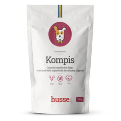 Husse Kompis, 150 г | Функциональные закуски, разработанные для поддержки мочеиспускания цена и информация | Лакомства для собак | kaup24.ee