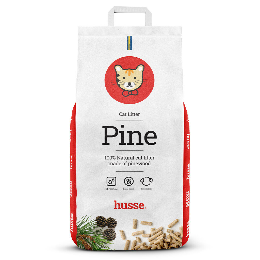 Husse Pine 100% looduslik ja biolagunev kassiliiv, 6 L цена и информация | Kassiliiv | kaup24.ee