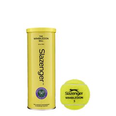 Tennisepallid Slazenger Wimbledon 3-tin, kollane hind ja info | Välitennise tooted | kaup24.ee