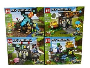 Konstruktor MineCraft My World Komplekt 4 ühes hind ja info | Klotsid ja konstruktorid | kaup24.ee