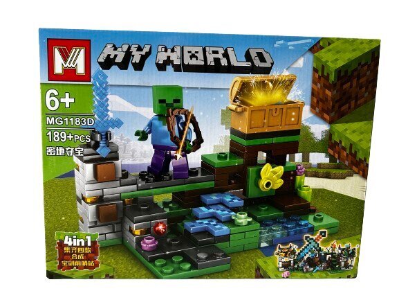 Konstruktor MineCraft My World Komplekt 4 ühes цена и информация | Klotsid ja konstruktorid | kaup24.ee