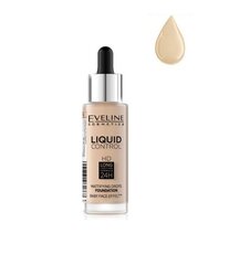 Jumestuskreem Eveline Liquid Control HD Mattifying Drops 32 ml, 015 Light Vanilla цена и информация | Пудры, базы под макияж | kaup24.ee