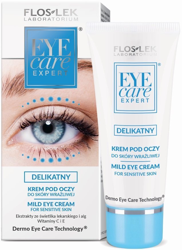 Silmakreem tundlikule nahale Floslek Eye Care Expert 30 ml цена и информация | Silmakreemid, seerumid | kaup24.ee