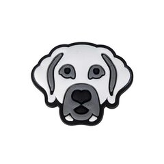 Резиновый значок для Crocs Emblem Badge Dog-1 White Dog 157-34 цена и информация | Детские резиновые сабо | kaup24.ee