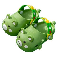 Кроксы с зеленым цветом 32/33 T11 GREEN 32/33 цена и информация | Детские тапочки, домашняя обувь | kaup24.ee