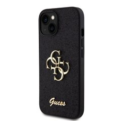 Guess PU Fixed Glitter 4G Metal Logo Case for iPhone 13 Black цена и информация | Чехлы для телефонов | kaup24.ee