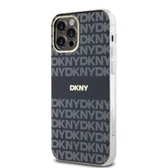 DKNY PC|TPU Repeat Pattern Tonal Stripe Magsafe Case for iPhone 12|12 Pro Black цена и информация | Чехлы для телефонов | kaup24.ee