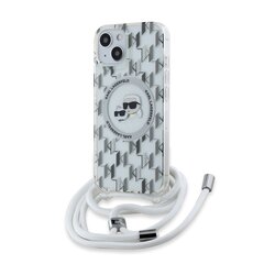 Karl Lagerfeld IML Monogram Crossbody K&CH Heads MagSafe Case for iPhone 13 Transparent цена и информация | Чехлы для телефонов | kaup24.ee