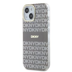 DKNY PC|TPU Repeat Pattern Tonal Stripe Magsafe Case for iPhone 14 Beige цена и информация | Чехлы для телефонов | kaup24.ee